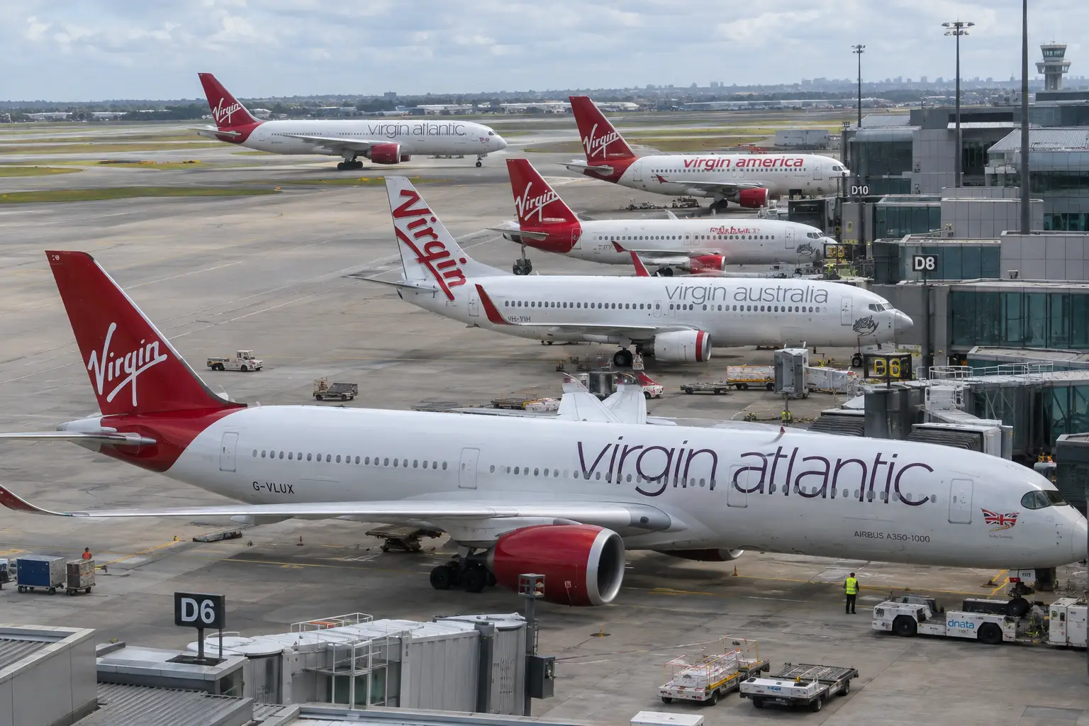 Virgin Aircraft at Busy Terminal Gates.webp